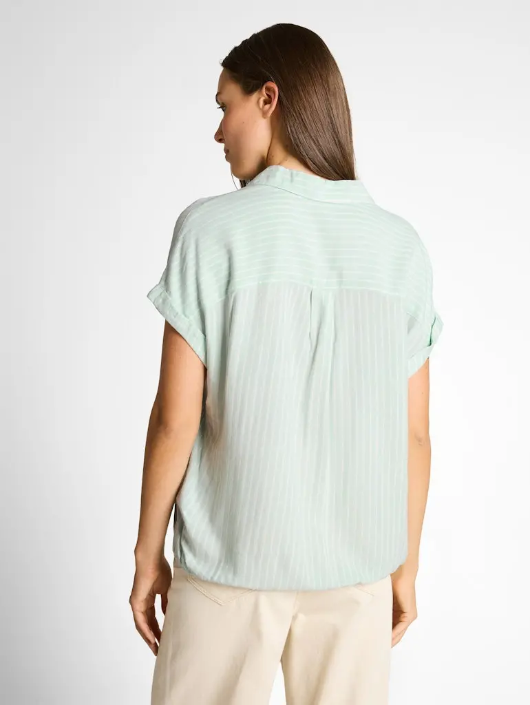 Loose Fit Bluse mit Streifenmuster