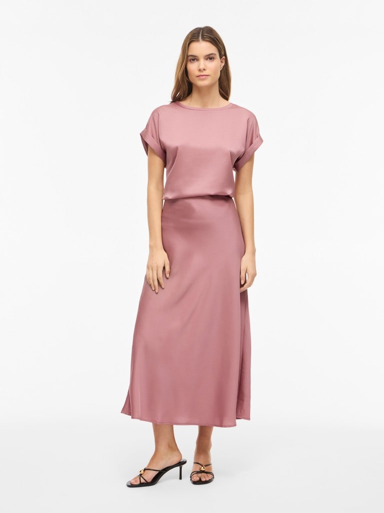 VIELLETTE S/S SATIN TOP - NOOS