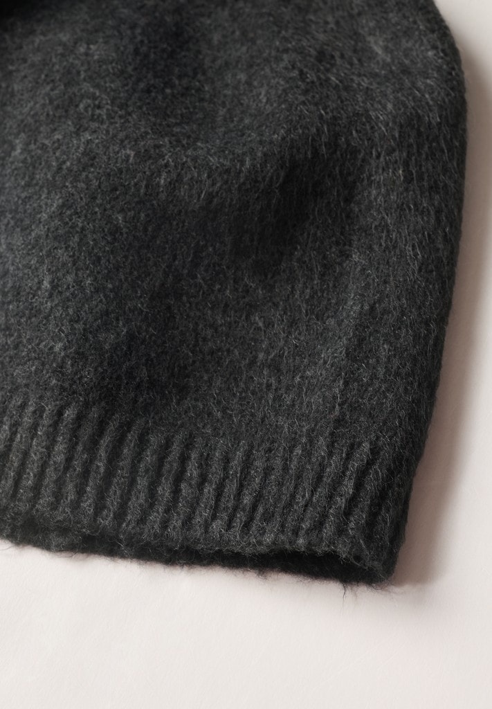 Feinstrick Beanie in Unifarbe