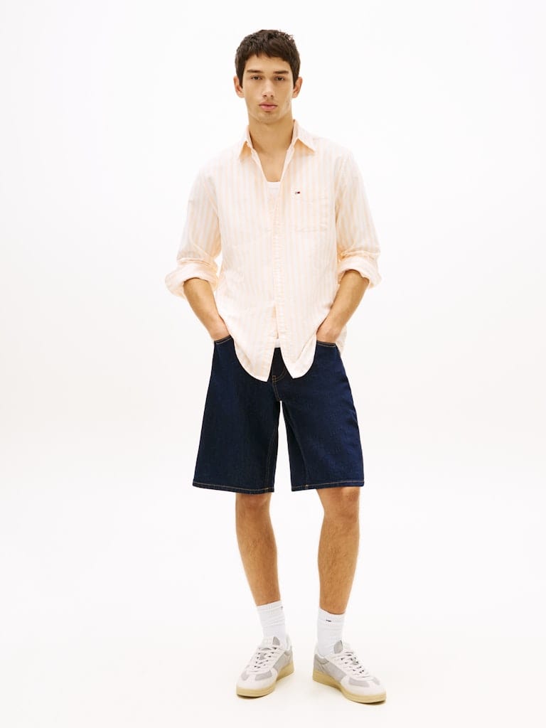 TJM REG STRIPE OXFORD SHIRT EXT