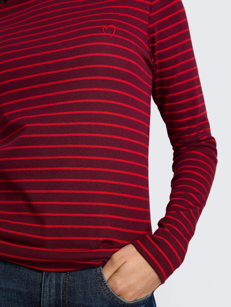 Langarmshirt mit Streifenmuster