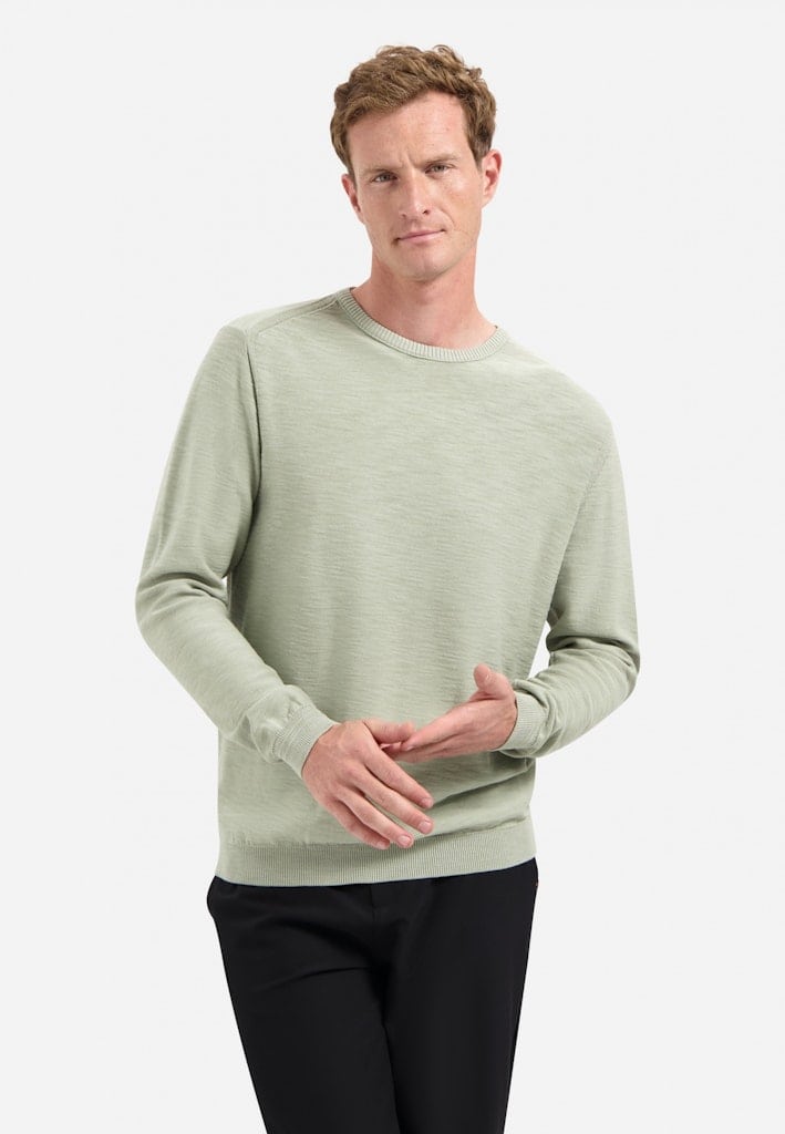 Pullover Crewneck Garment Dyed + Stone Washed