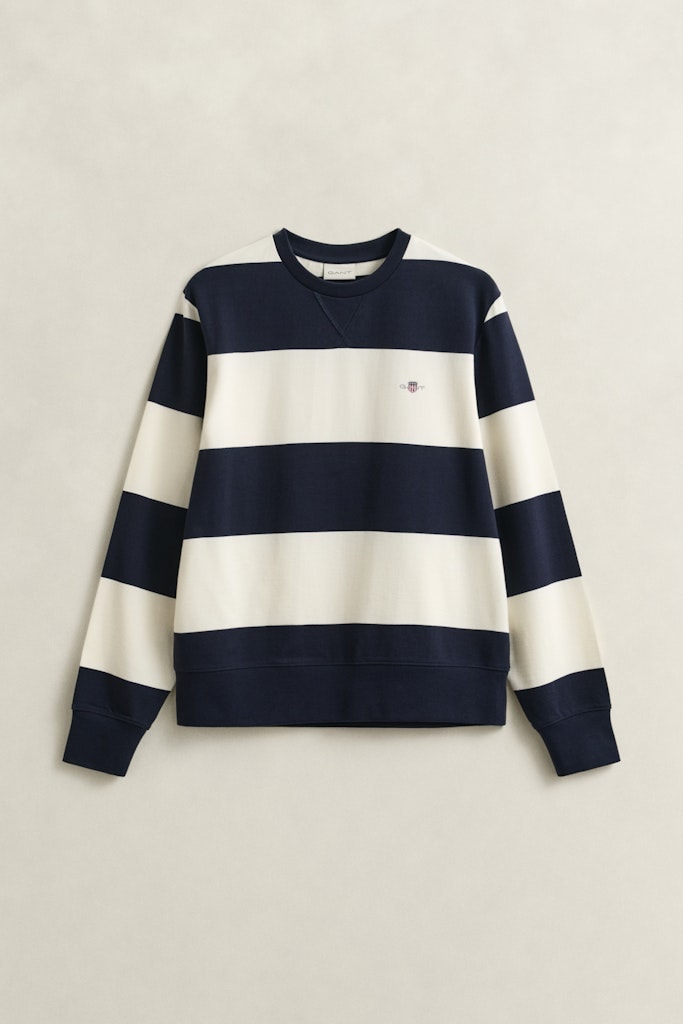 Gestreiftes Rundhalssweatshirt