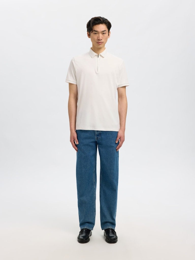 SLMFAVE ZIP SS POLO NOOS