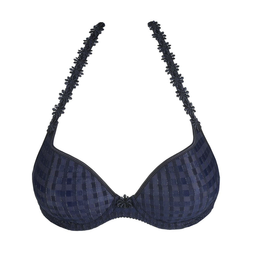 AVERO velvet blue Unterlegter BH Herzform