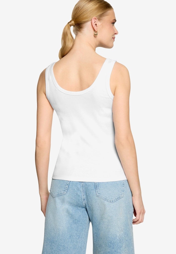 Top mit floraler Spitze
