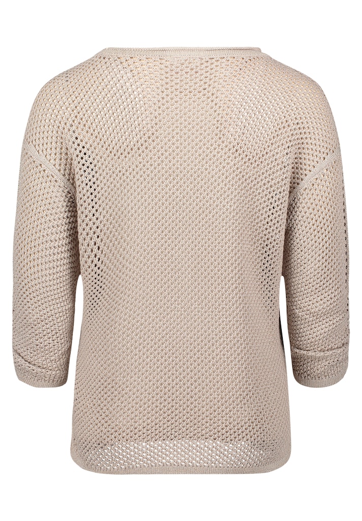 Lochstrick-Pullover