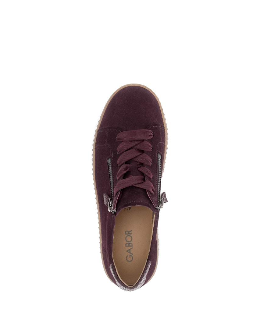 Sneaker low Rauleder lila