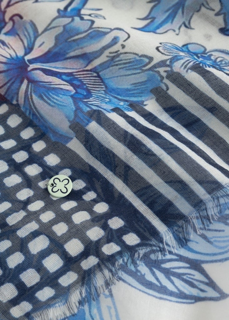 Tuch aus leichter Baumwolle mit Paris-Motiven