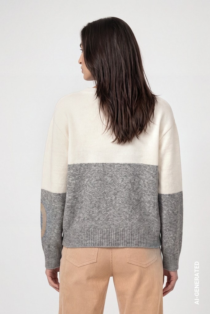 Strickpullover mit Intarsie-Muster