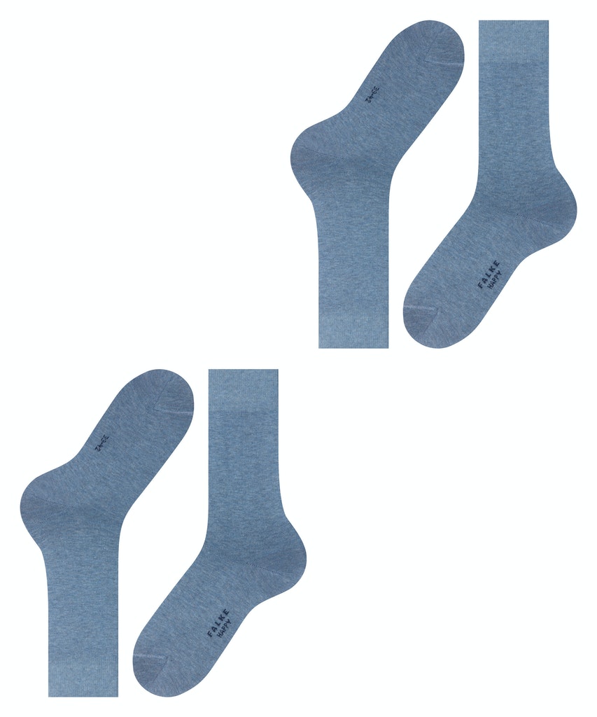 FALKE Happy 2-Pack Herren