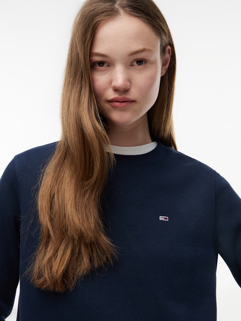 Flag Embroidery Brushed Fleece Sweatshirt
