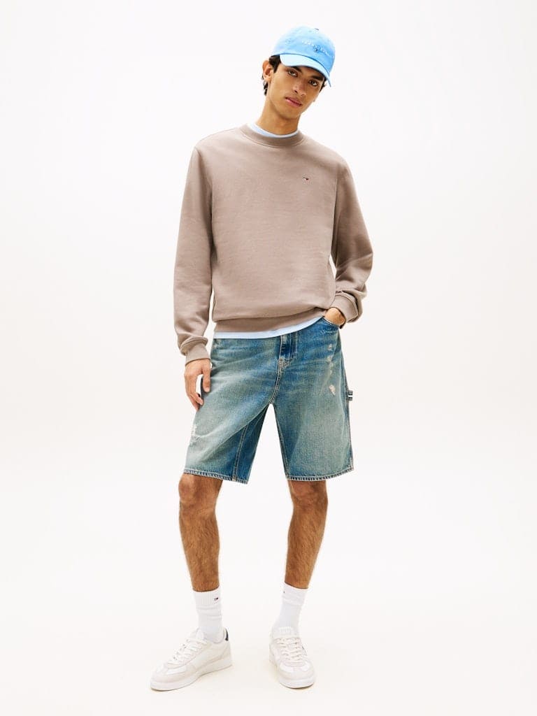 Tommy Flag Brushed Fleece Sweatshirt