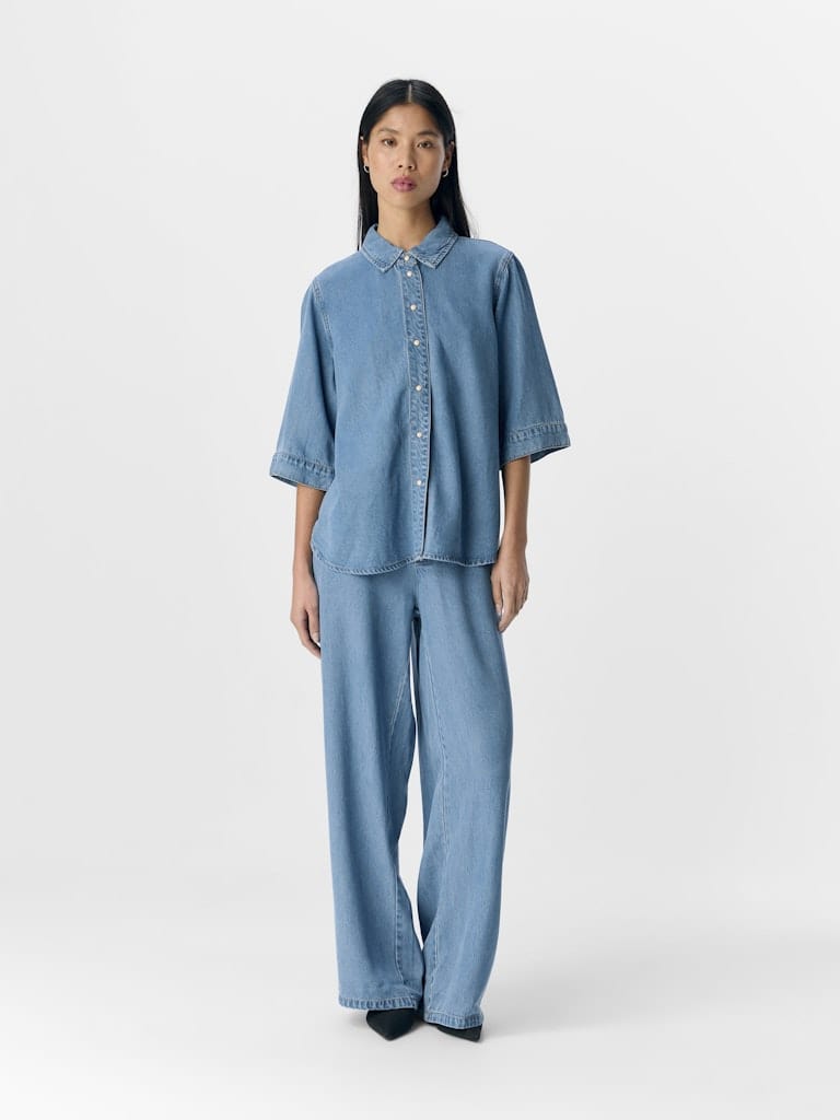 OBJFRAME 2/4 RE DENIM TOP NOOS