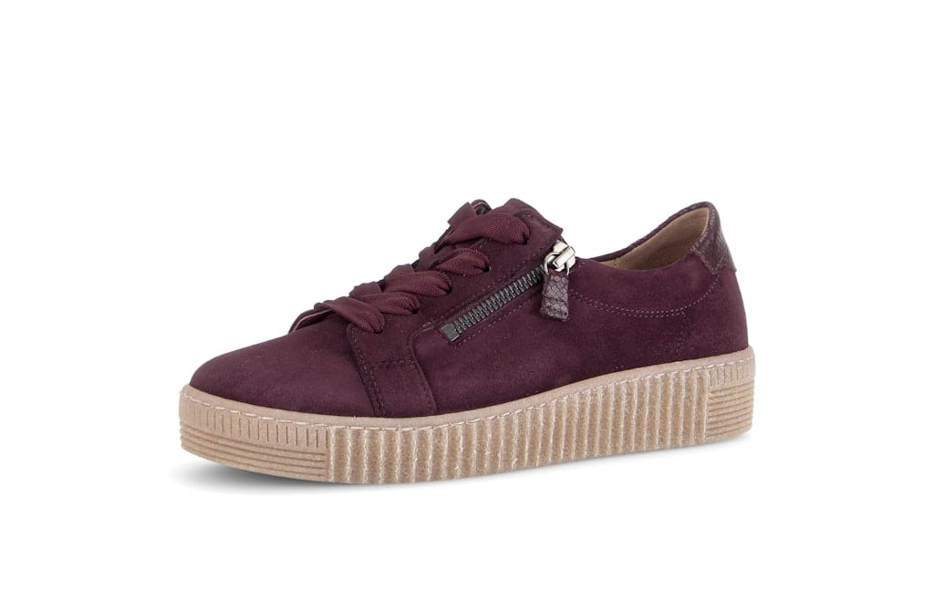 Sneaker low Rauleder lila
