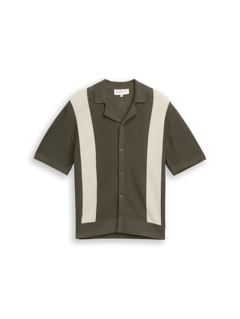 Strickjacke mit Kragen