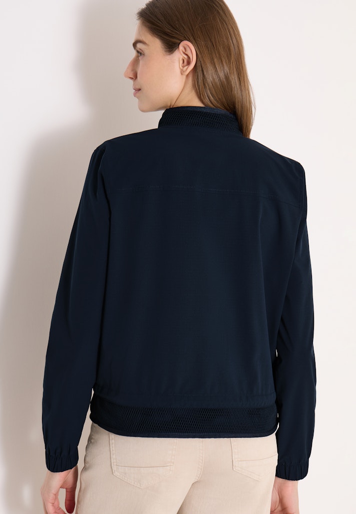 Blouson mit Tunnelzug und Mesh-Details