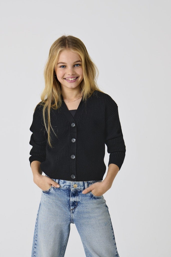 KOGMANDY LS SHORT BOXY CARDIGAN KNT NOOS