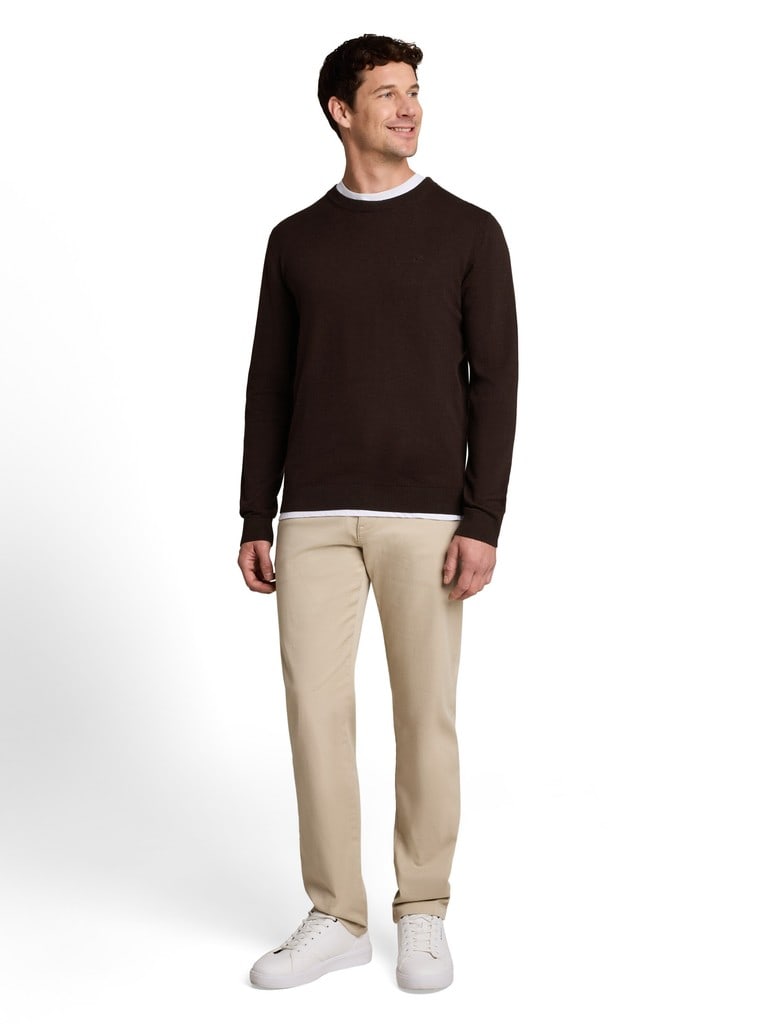 Basic Strickpullover aus Baumwolle