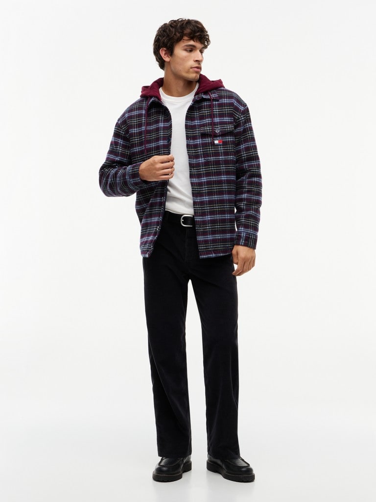 TJM LOGO HOODED OVERSHIRT