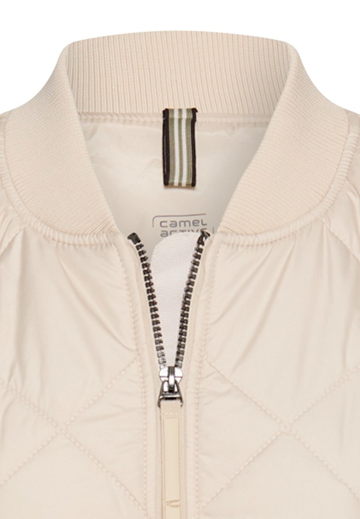 Oversize Bomberjacke mit bedrucktem Futter