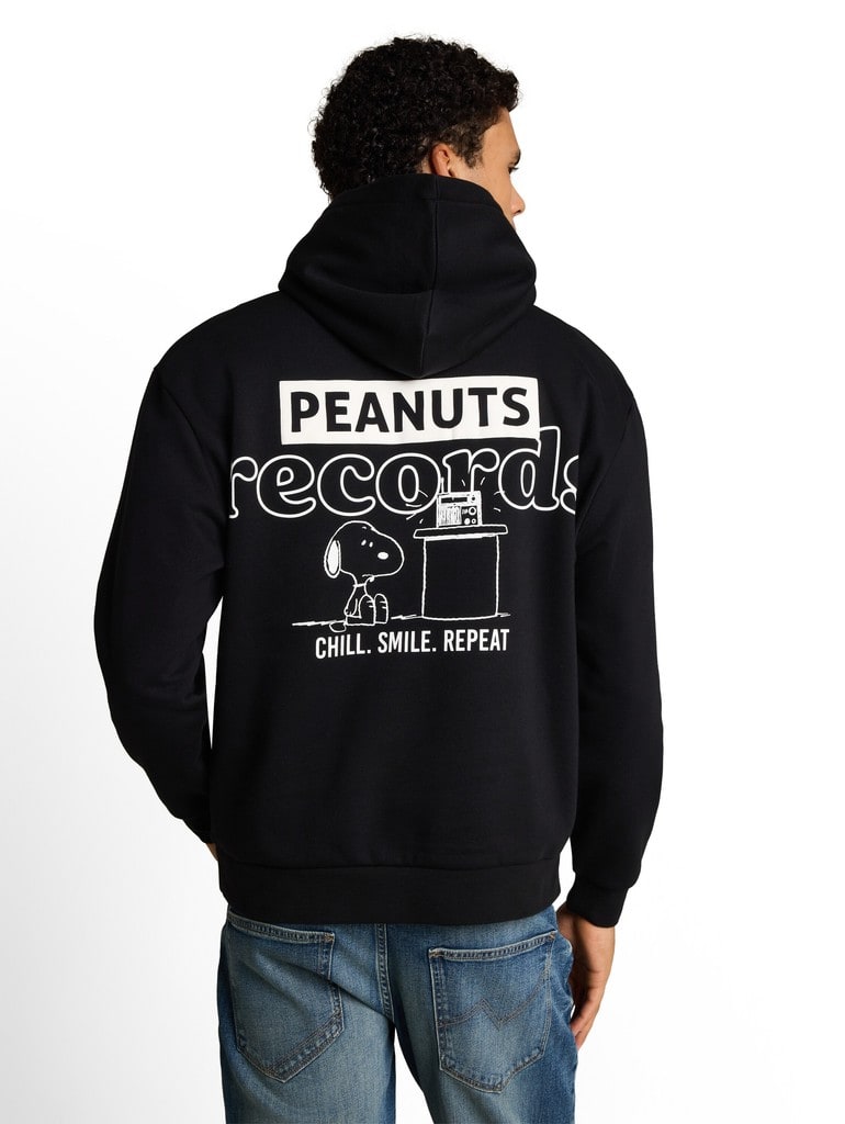 Relaxed Fit Hoodie Sweatshirt mit Snoopy-Rückenprint