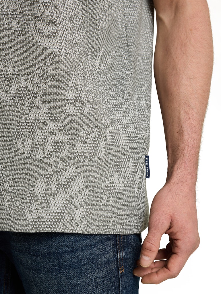 Jacquard T-Shirt mit Muster