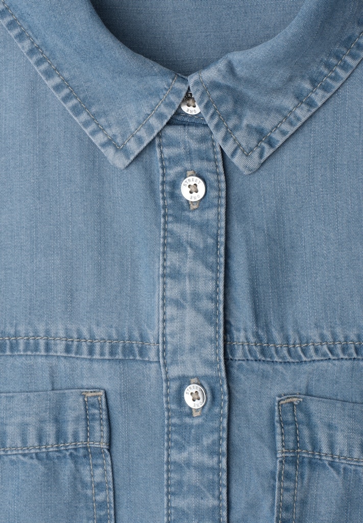 Knielanges Kleid im Washed-Look