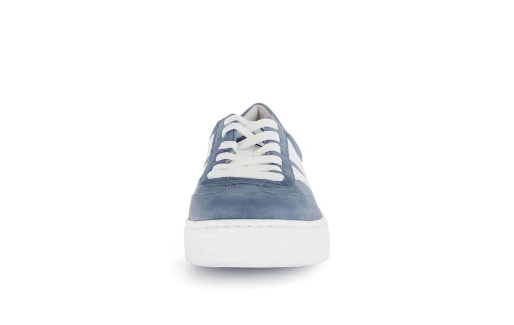 Sneaker low Materialmix Leder blau