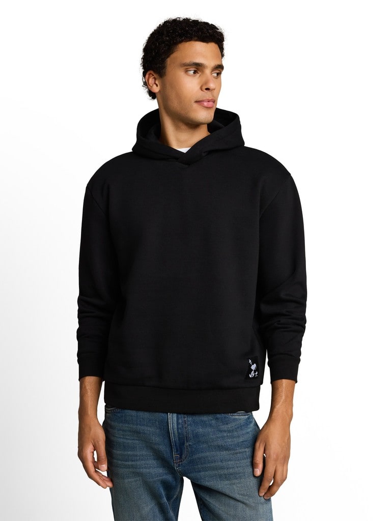 Relaxed Fit Hoodie Sweatshirt mit Snoopy-Rückenprint