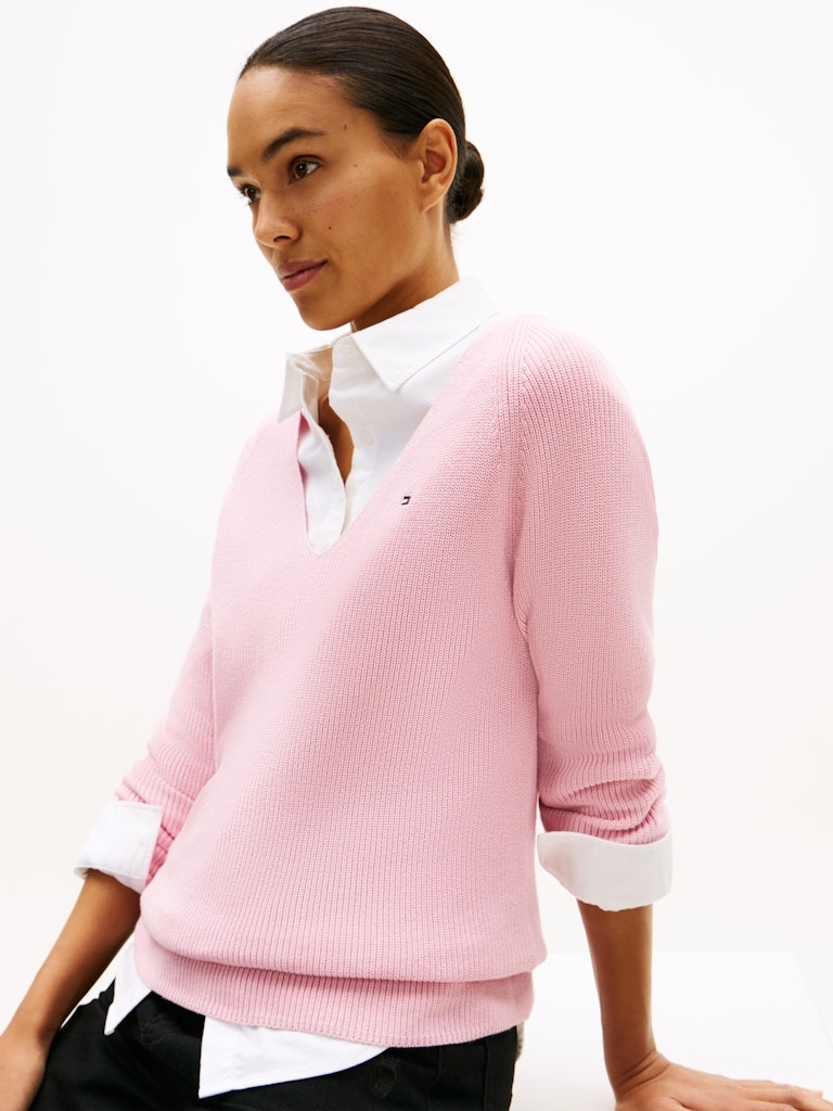 CO CARDI FINE GG LS V-NK SWT