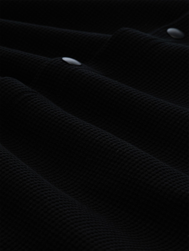 Relaxed Fit Overshirt mit Waffelstruktur