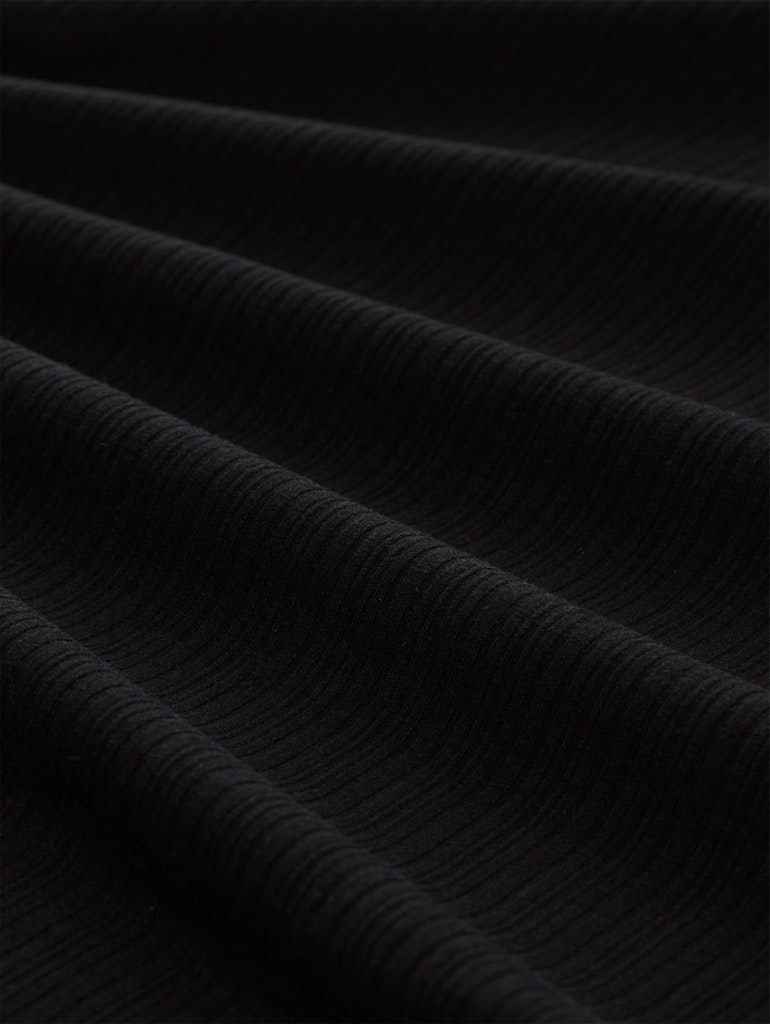 Loose Fit Midi-Kleid mit Rippstruktur