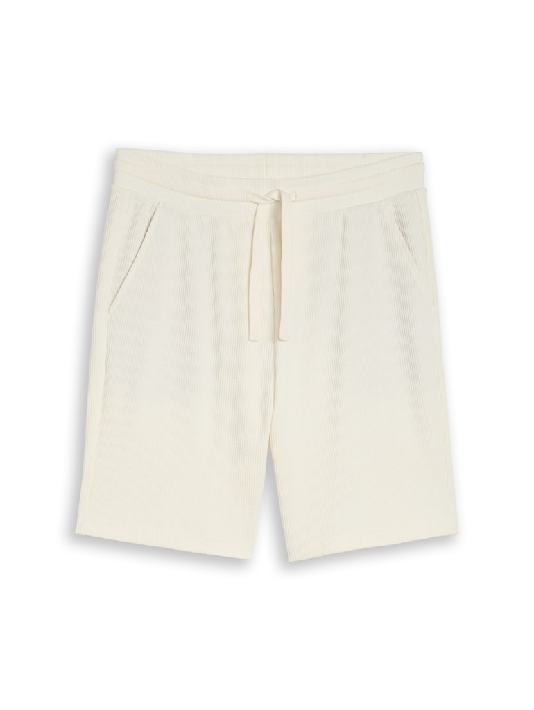 Relaxed Shorts mit Waffelstruktur