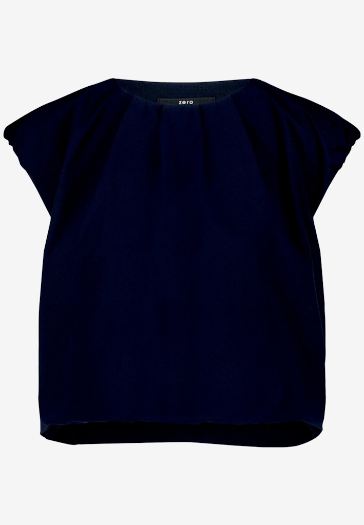 Cropped-Shirt mit Rundhalsausschnitt