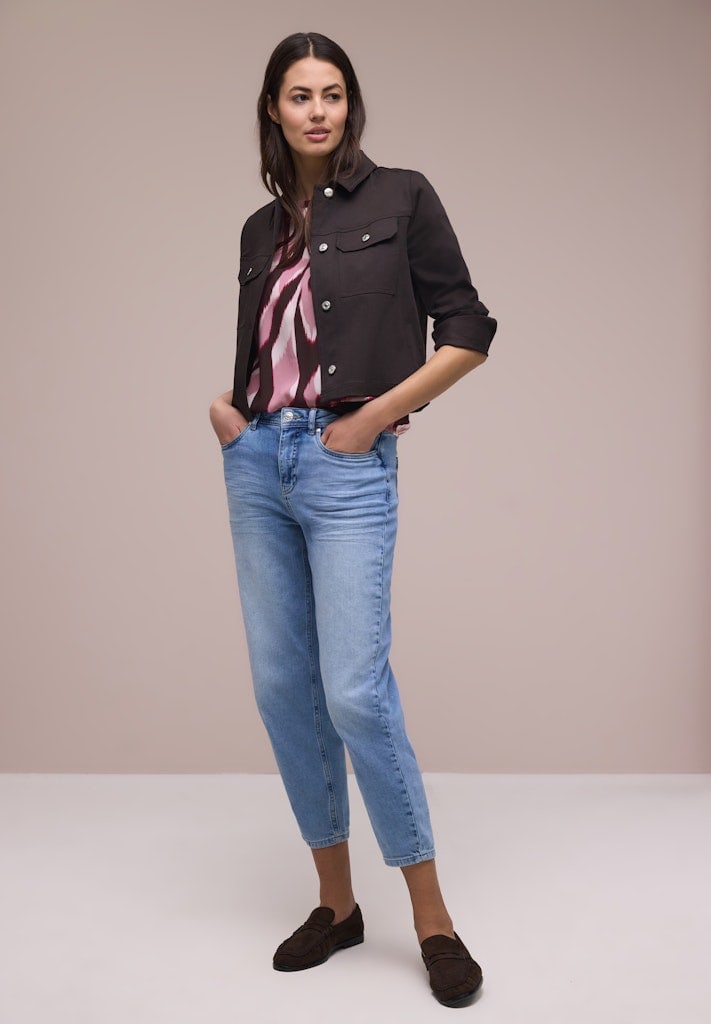 Dropped Shoulder Bluse mit Tapedetails