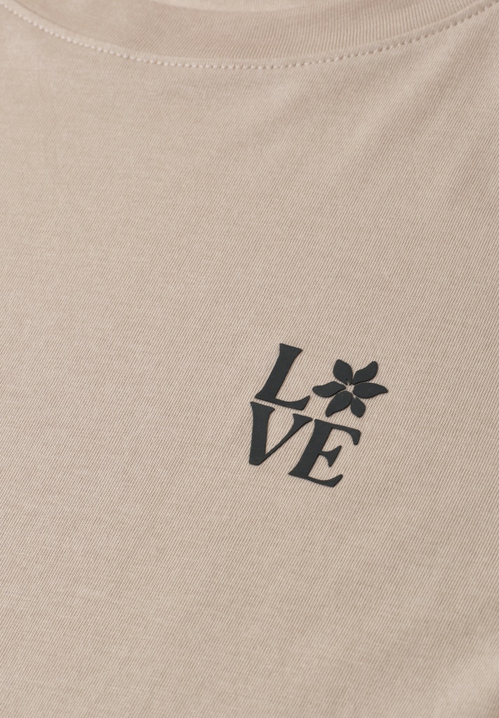 T-Shirt mit Rundhals und Printdetail