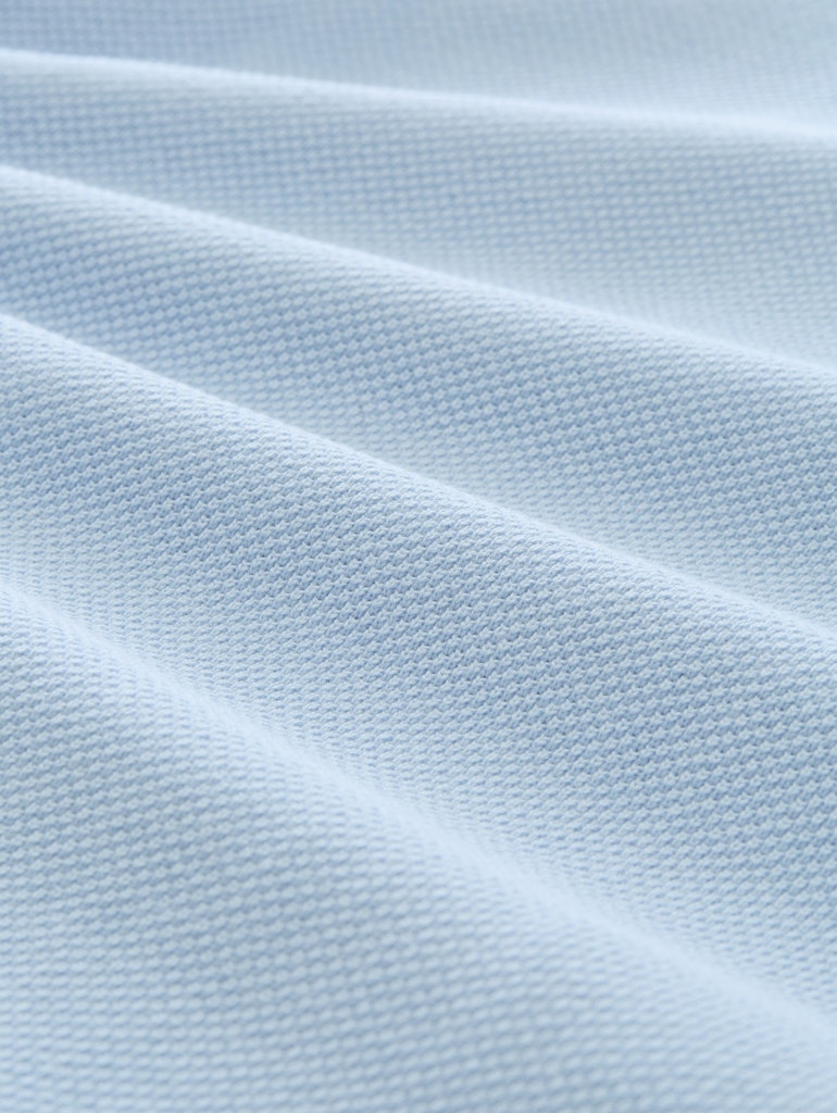 Piqué Strick-Poloshirt aus Baumwolle