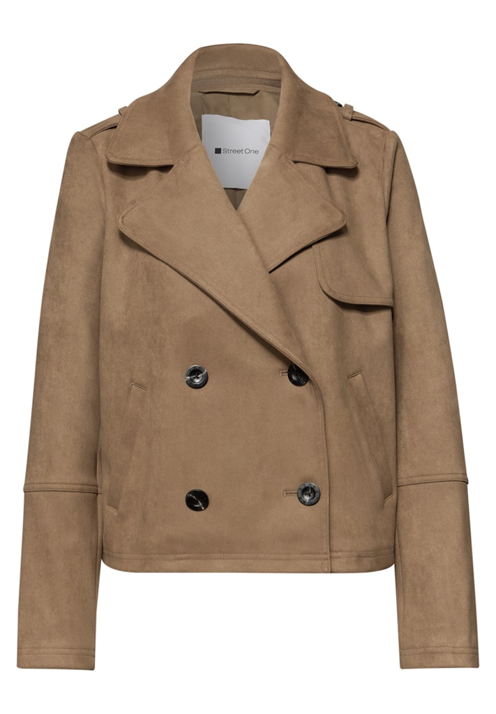 Trenchcoat aus Velours