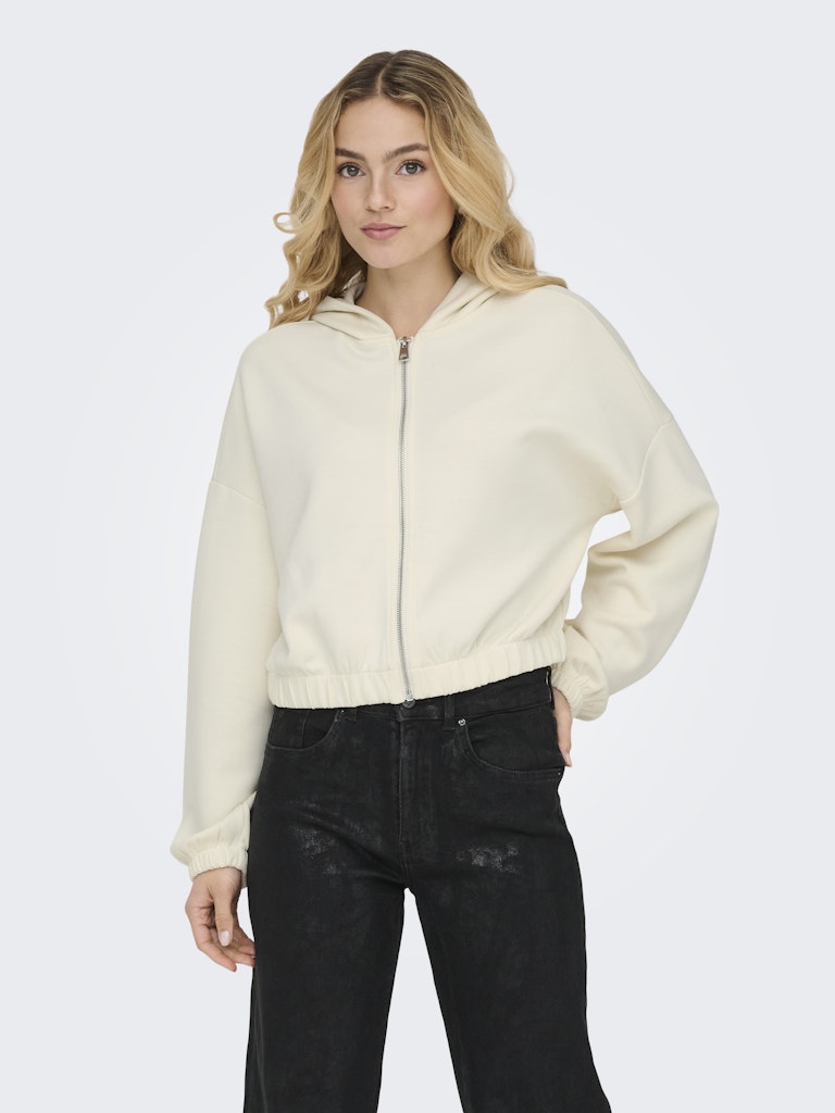 ONLSCARLETT L/S ZIP-HOOD SWT