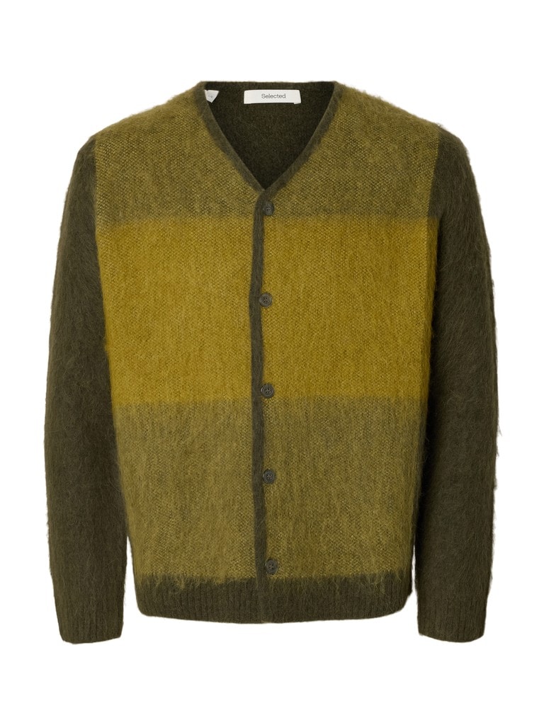 SLMRAI LS KNIT BLOCK CARDIGAN