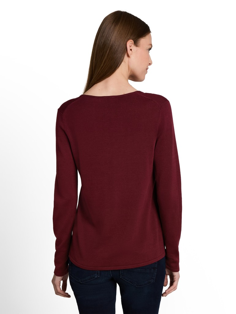 Strickpullover mit V-Ausschnitt