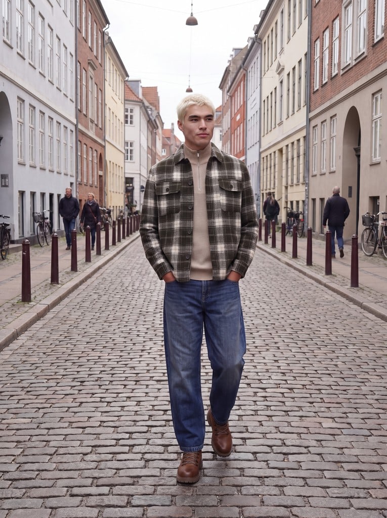 JJEREGENT STRUCTURE OVERSHIRT LS SN