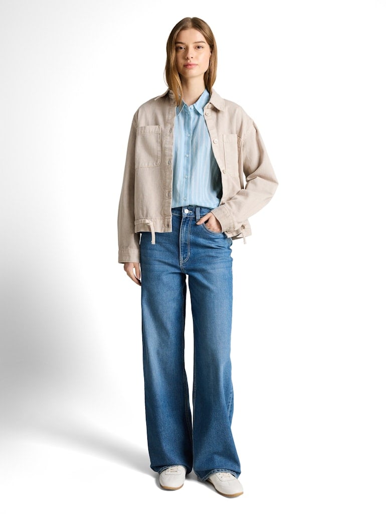 Bluse mit Streifenmuster