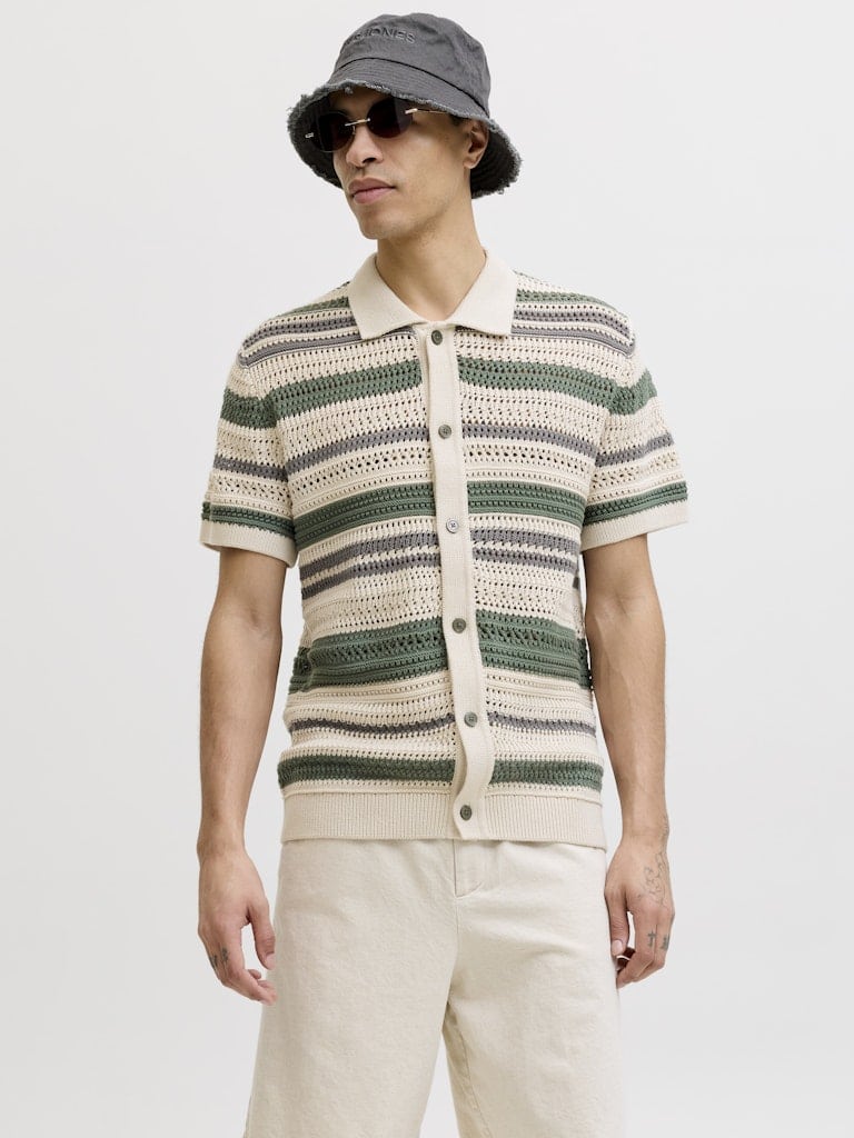 JPRBLUHAMILTON BUTTON THROUGH POLO SS
