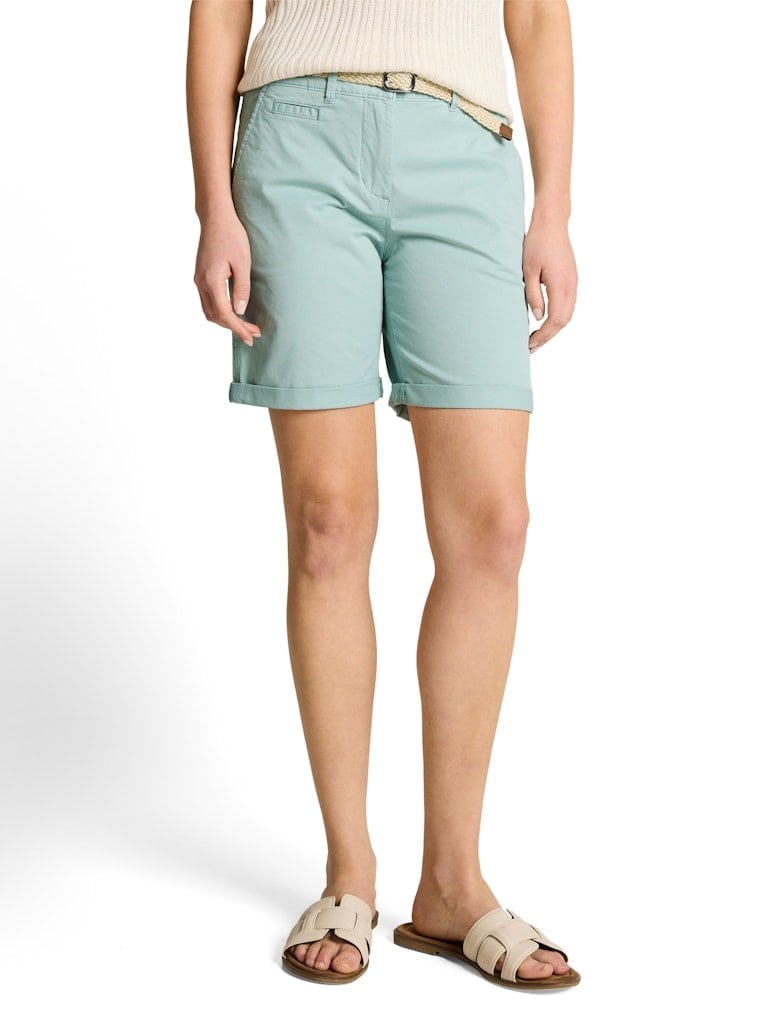 Chino Bermuda Shorts mit Gürtel