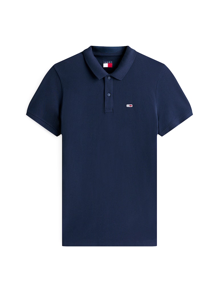 Tommy Flag Slim Fit Pique Polo Shirt