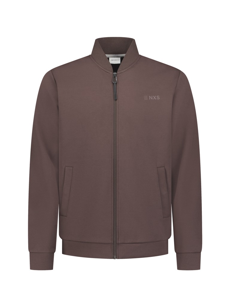 Sweater Full Zip Bomber Collar