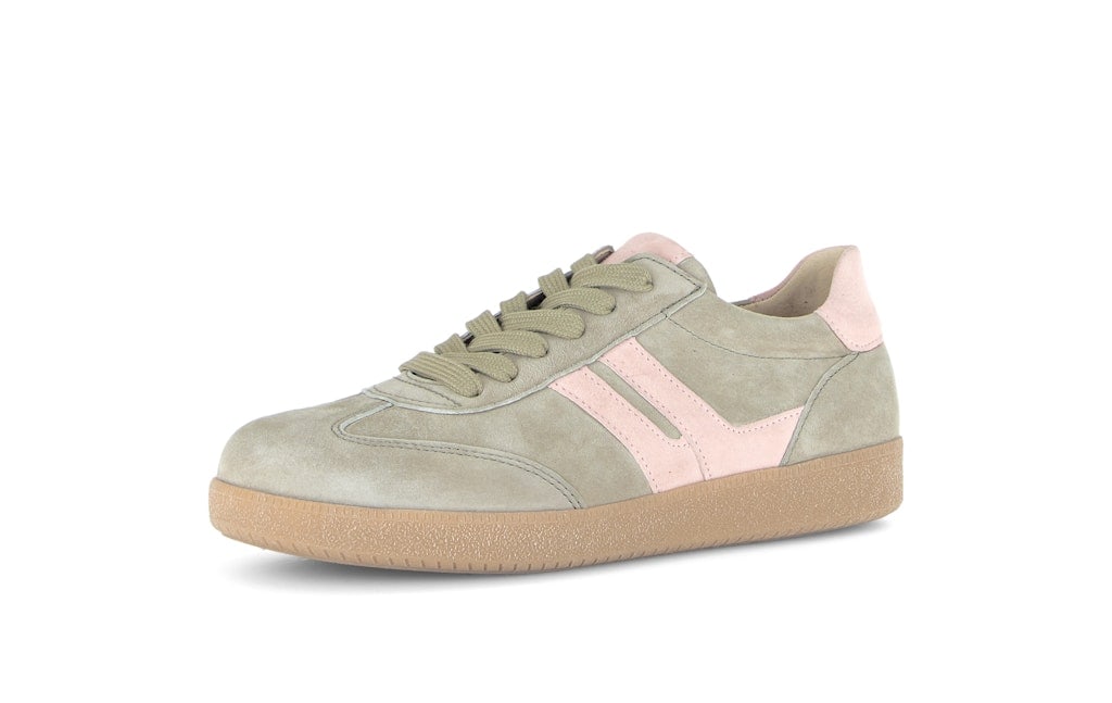 Sneaker low Rauleder grün