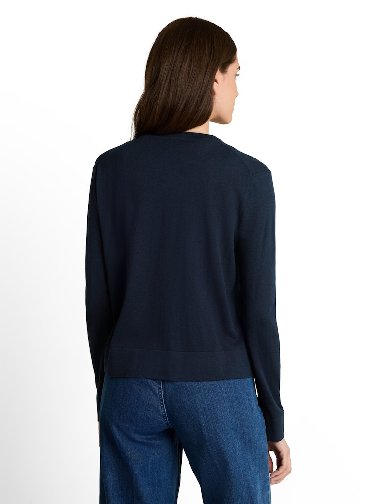Cardigan mit Seidenanteil